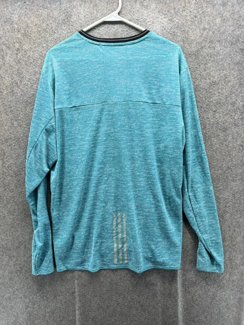Adidas Shirt Mens XL Blue Long Sleeve Boston Athletic Association Running Top